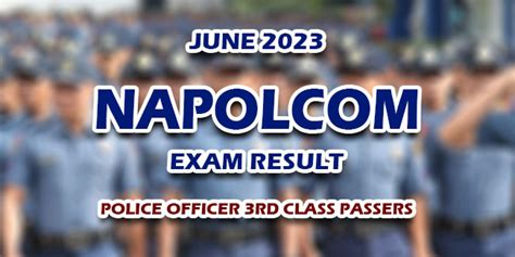 napolcom 3rd class exam result 2023|NAPOLCOM Exam Result June 2023 .